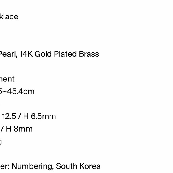 Numbering Mini Ribbon Bow Tie Pearl Necklace - Picture 6 of 6